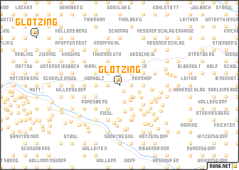 map of Glotzing