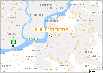 map of Gloucester City