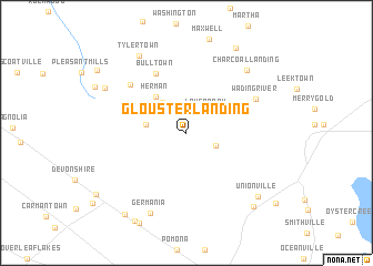 map of Glouster Landing