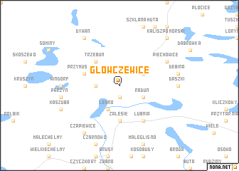 map of Główczewice