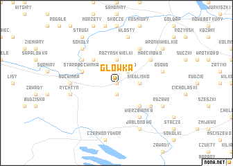 map of Główka