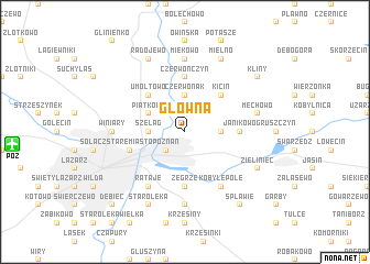 map of Główna