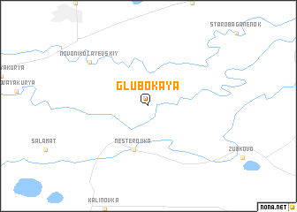 map of Glubokaya