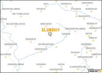 map of Glubokiy