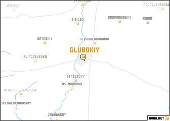 map of Glubokiy