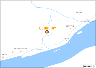 map of Glubokiy