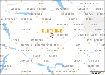 map of Głuchowo