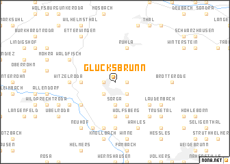 map of Glücksbrunn