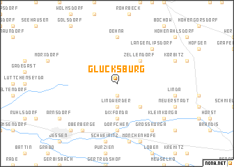 map of Glücksburg