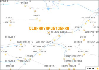 map of Glukhaya Pustoshka