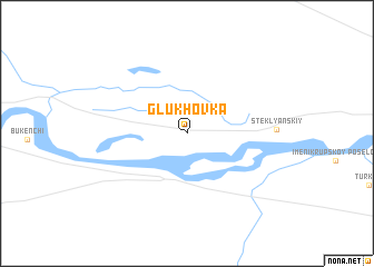 map of Glūkhovka