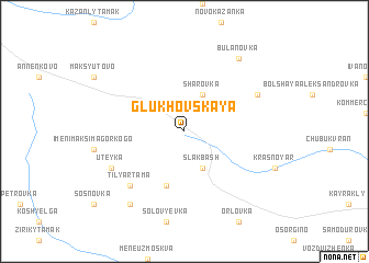 map of Glukhovskaya