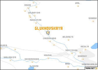 map of (( Glukhovskaya ))