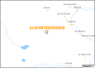 map of Glukhoye Demidovo