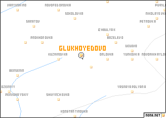 map of Glukhoyedovo