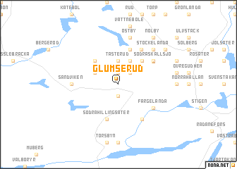 map of Glumserud