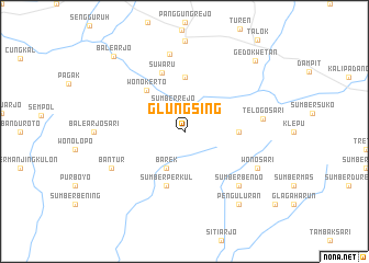 map of Glungsing