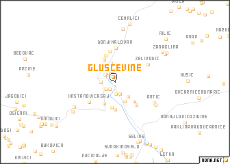 map of Gluščevine