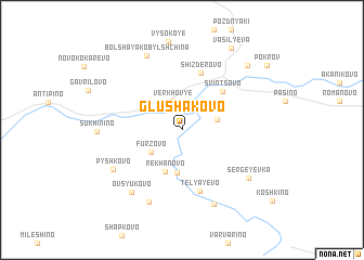 map of Glushakovo