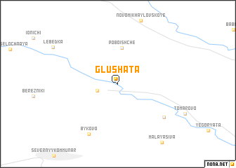 map of Glushata