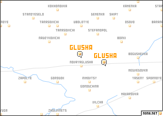 map of Glusha