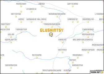 map of Glushintsy