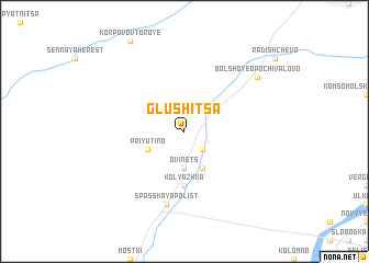 map of Glushitsa
