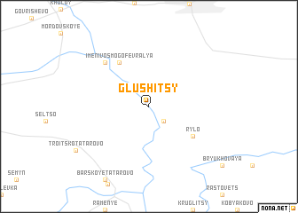 map of Glushitsy