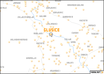 map of Glušice