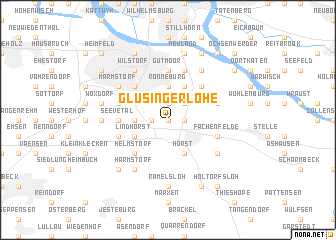 map of Glüsingerlohe