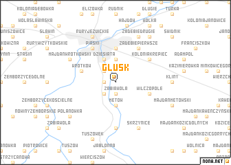 map of Głusk