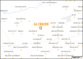 map of Glyadino