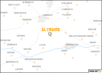 map of Glyadino