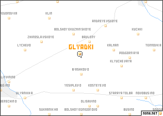 map of Glyadki