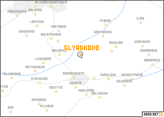 map of Glyadkovo