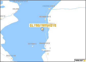 map of Glyadyanskoye