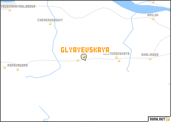 map of Glyayevskaya