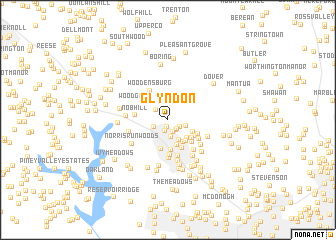 map of Glyndon