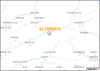 map of Glyn Neath