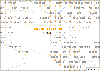 map of Gmain bei Weidach