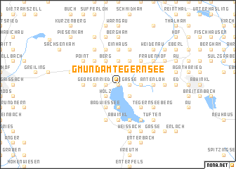 map of Gmund am Tegernsee