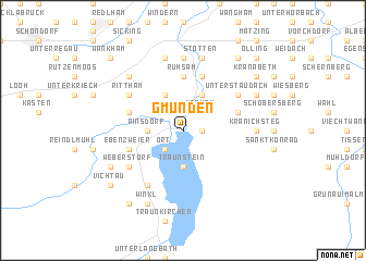 map of Gmunden