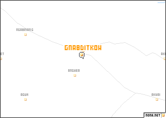 map of G‘nab Dit Kow