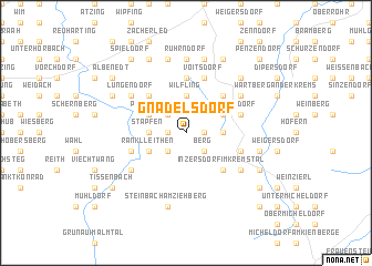 map of Gnadelsdorf