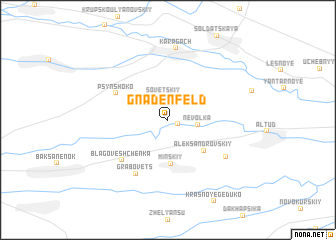 map of Gnadenfel\