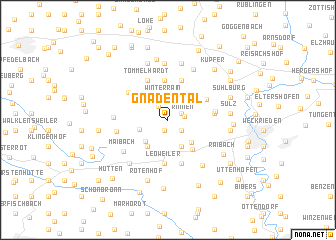 map of Gnadental