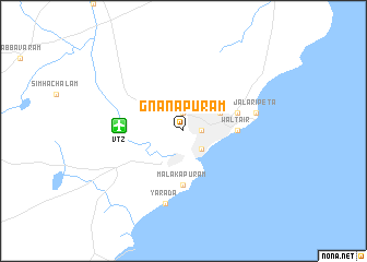 map of Gnānapuram