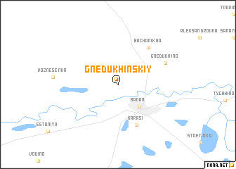 map of Gnedukhinskiy