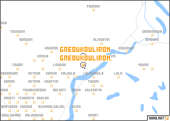 map of Gnéoukoulirom