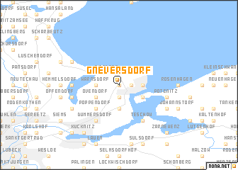 map of Gneversdorf